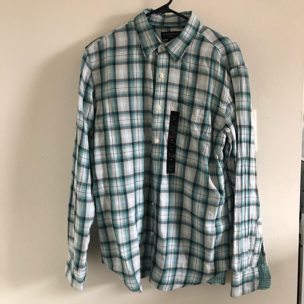 Banana Republic Plaid Button-Down
